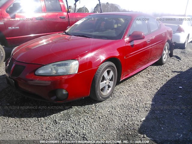 2G2WP552071196179 - 2007 PONTIAC GRAND PRIX RED photo 2