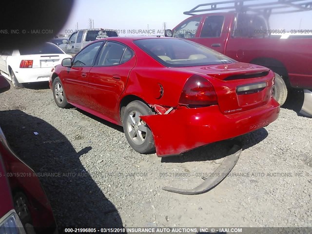 2G2WP552071196179 - 2007 PONTIAC GRAND PRIX RED photo 3