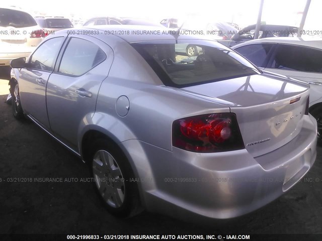 1B3BD4FB8BN541950 - 2011 DODGE AVENGER EXPRESS 银色 照片 3