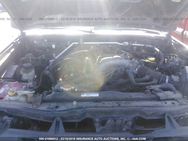 5N1ED28Y32C505592 - 2002 NISSAN XTERRA XE/SE BLACK photo 10