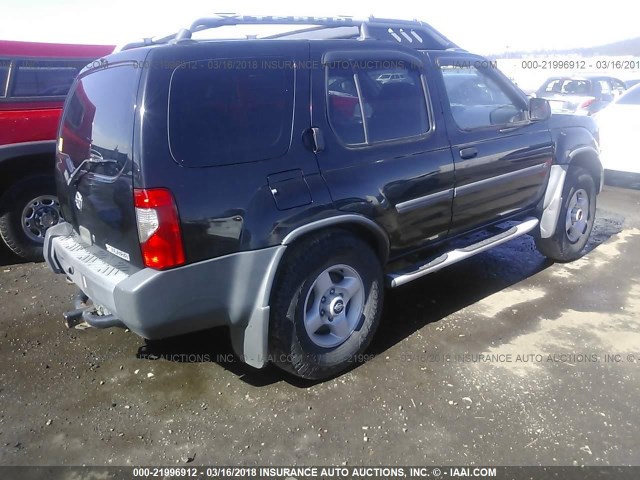 5N1ED28Y32C505592 - 2002 NISSAN XTERRA XE/SE BLACK photo 4