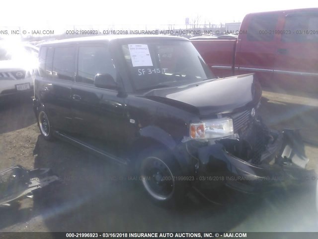 JTLKT334764042607 - 2006 TOYOTA SCION XB BLACK photo 1
