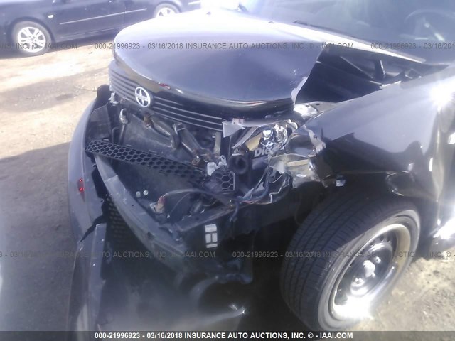 JTLKT334764042607 - 2006 TOYOTA SCION XB BLACK photo 6