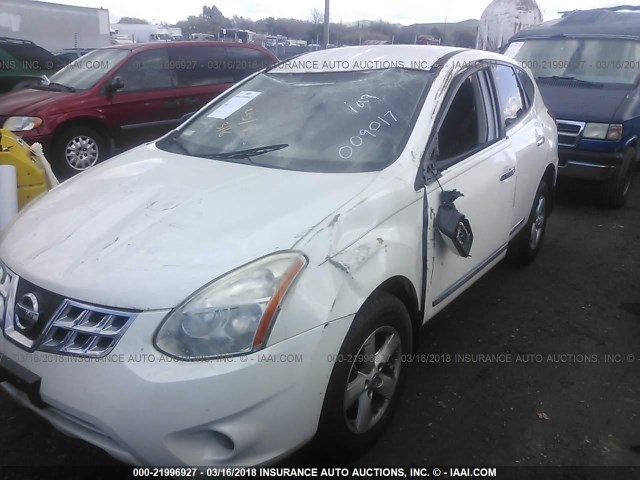 JN8AS5MT6DW009017 - 2013 NISSAN ROGUE S/SV WHITE photo 6