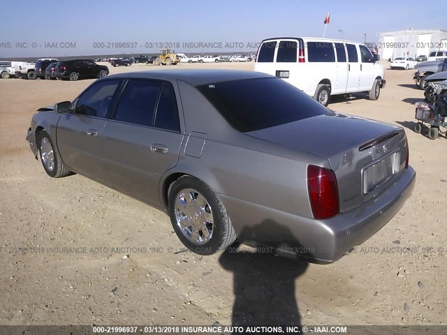 1G6KF57942U153052 - 2002 CADILLAC DEVILLE DTS Pewter photo 3