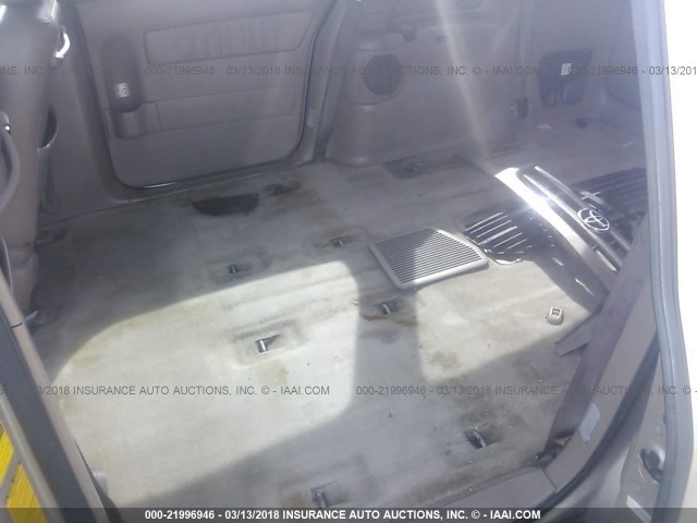 4T3ZF13C12U469128 - 2002 TOYOTA SIENNA LE/XLE TAN photo 8