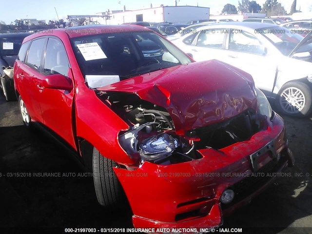 2T1KR32E04C240329 - 2004 TOYOTA COROLLA MATRIX XR RED photo 1
