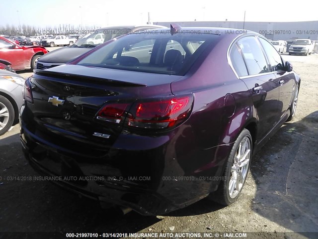 6G3F15RW1FL112246 - 2015 CHEVROLET SS BURGUNDY photo 4