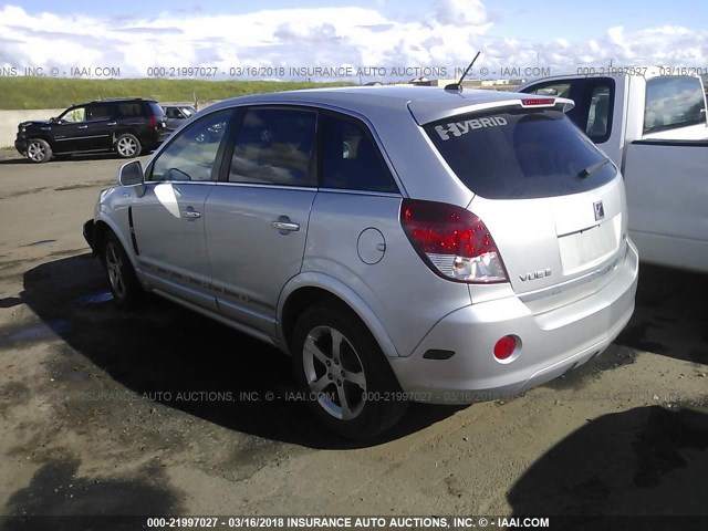 3GSCL93Z29S574855 - 2009 SATURN VUE HYBRID SILVER photo 3