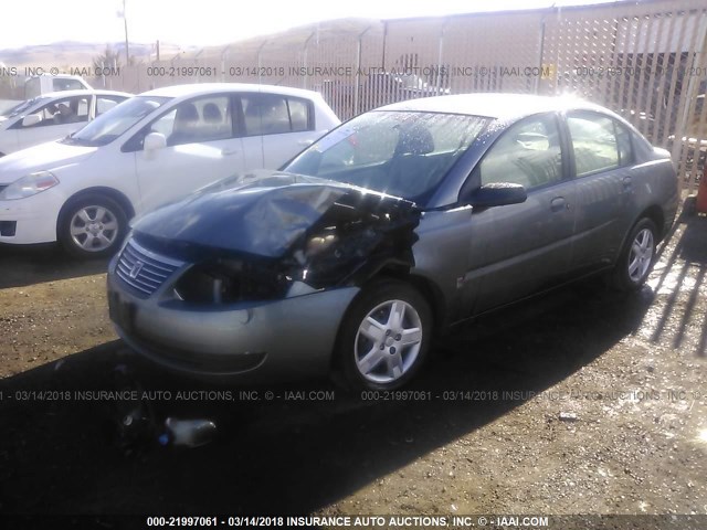 1G8AJ55F56Z141107 - 2006 SATURN ION LEVEL 2 GRAY photo 2