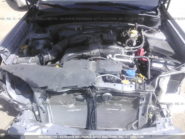 JF2SHAGC2DH412484 - 2013 SUBARU FORESTER TOURING 银色 照片 10