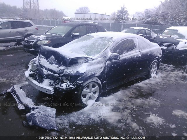 2HGFG129X8H550130 - 2008 HONDA CIVIC EXL Dark Blue photo 2