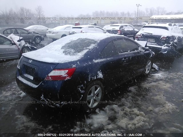 2HGFG129X8H550130 - 2008 HONDA CIVIC EXL Dark Blue photo 4