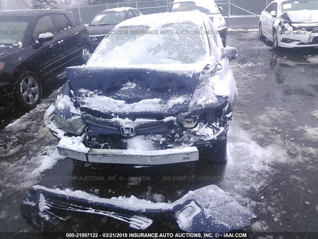 2HGFG129X8H550130 - 2008 HONDA CIVIC EXL Dark Blue photo 6