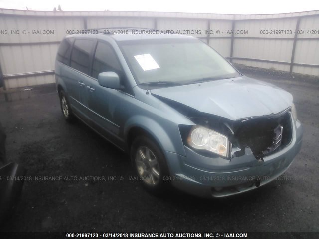 2A8HR54P58R682090 - 2008 CHRYSLER TOWN & COUNTRY TOURING Light Blue photo 1