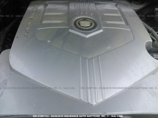 1G6DP567450169012 - 2005 CADILLAC CTS HI FEATURE V6 BLACK photo 10