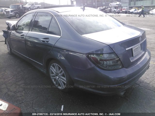 WDDGF81X28F067334 - 2008 MERCEDES-BENZ C 300 4MATIC GRAY photo 3