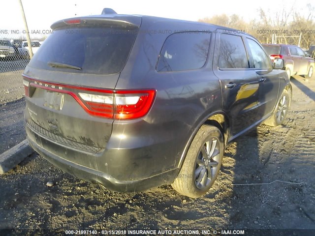 1C4RDJAG3FC771458 - 2015 DODGE DURANGO SXT GRAY photo 4