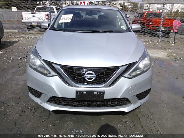 3N1AB7AP7HY260788 - 2017 NISSAN SENTRA S/SV/SR/SL SILVER photo 6