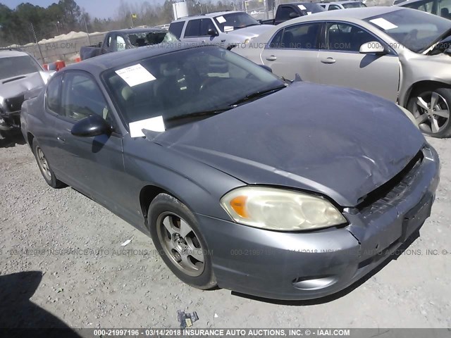 2G1WK151069248106 - 2006 CHEVROLET MONTE CARLO LT GRAY photo 1