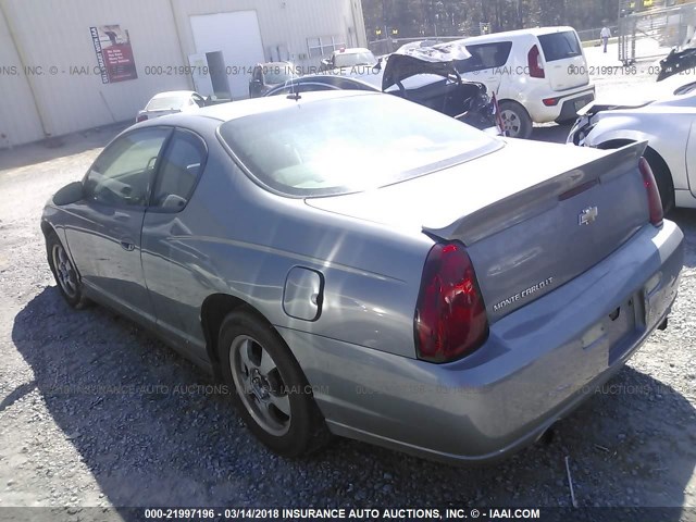 2G1WK151069248106 - 2006 CHEVROLET MONTE CARLO LT GRAY photo 3