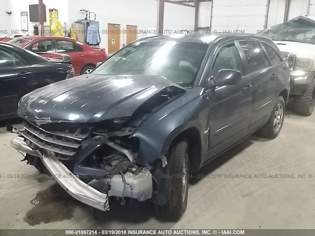 2A8GF68X57R299785 - 2007 CHRYSLER PACIFICA TOURING BLUE photo 2