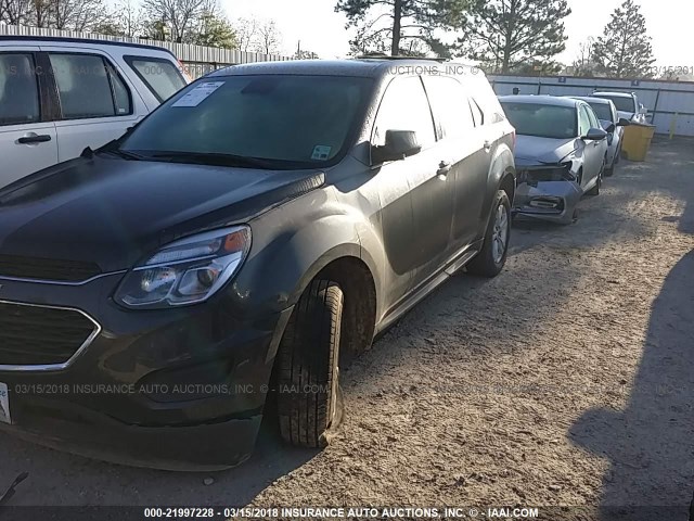 2GNALBEK9H1521937 - 2017 CHEVROLET EQUINOX LS GRAY photo 2