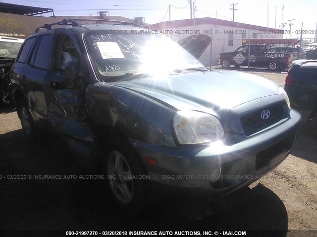 KM8SC13D83U434549 - 2003 HYUNDAI SANTA FE GLS/LX TEAL photo 1