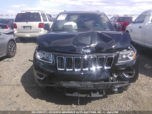 1C4RJEAG4FC872170 - 2015 JEEP GRAND CHEROKEE LAREDO BLACK photo 6