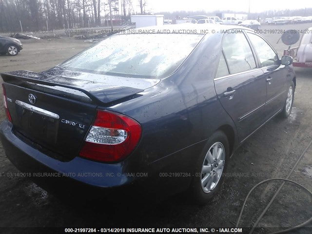 4T1BE30K24U348020 - 2004 TOYOTA CAMRY LE/XLE/SE 蓝色 照片 4