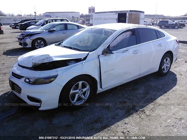 1G1ZB5ST9GF359983 - 2016 CHEVROLET MALIBU LS თეთრი ფოტო 2