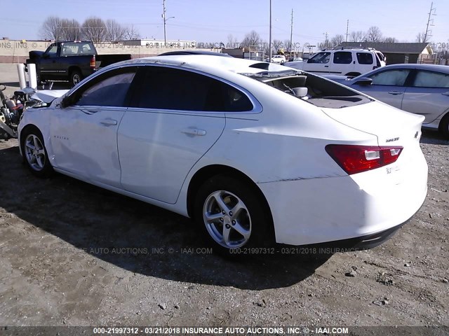 1G1ZB5ST9GF359983 - 2016 CHEVROLET MALIBU LS თეთრი ფოტო 3