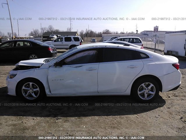 1G1ZB5ST9GF359983 - 2016 CHEVROLET MALIBU LS თეთრი ფოტო 6