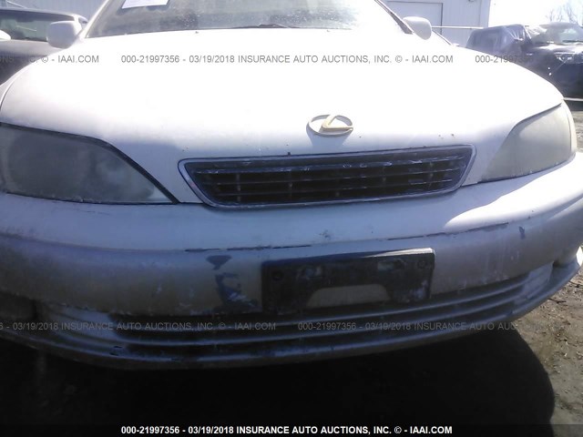 JT8BF28G6Y0250003 - 2000 LEXUS ES 300 WHITE photo 6