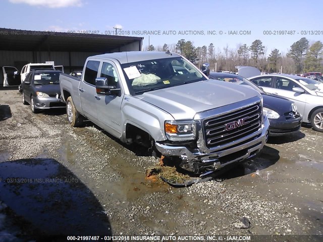 1GT12TEG3HF155561 - 2017 GMC SIERRA K2500 SLT SILVER photo 1