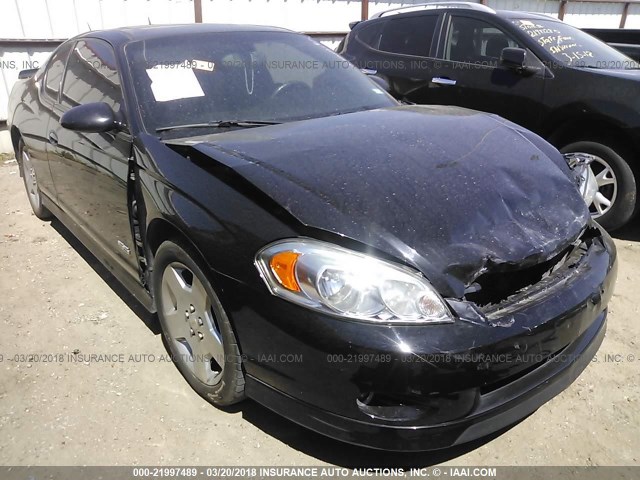 2G1WL15C869432661 - 2006 CHEVROLET MONTE CARLO SS შავი ფოტო 1