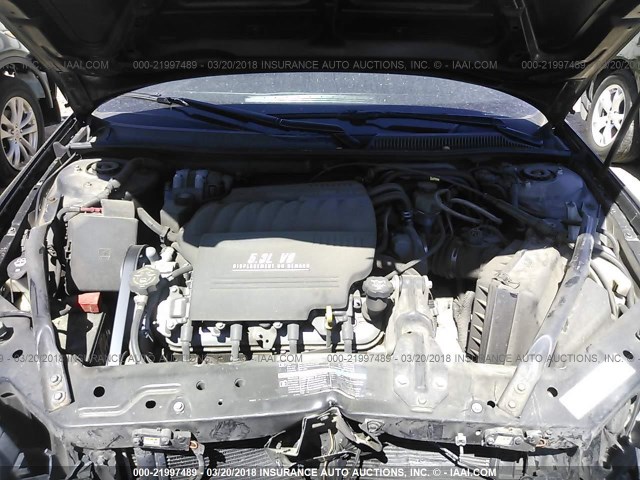 2G1WL15C869432661 - 2006 CHEVROLET MONTE CARLO SS შავი ფოტო 10