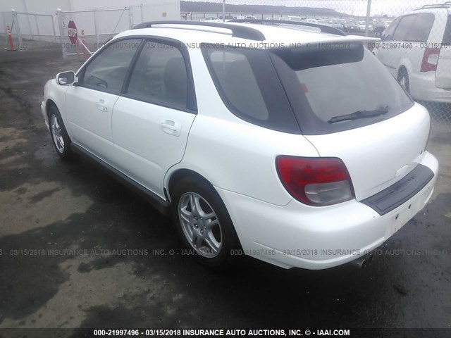 JF1GG29693G803937 - 2003 SUBARU IMPREZA WRX WHITE photo 3