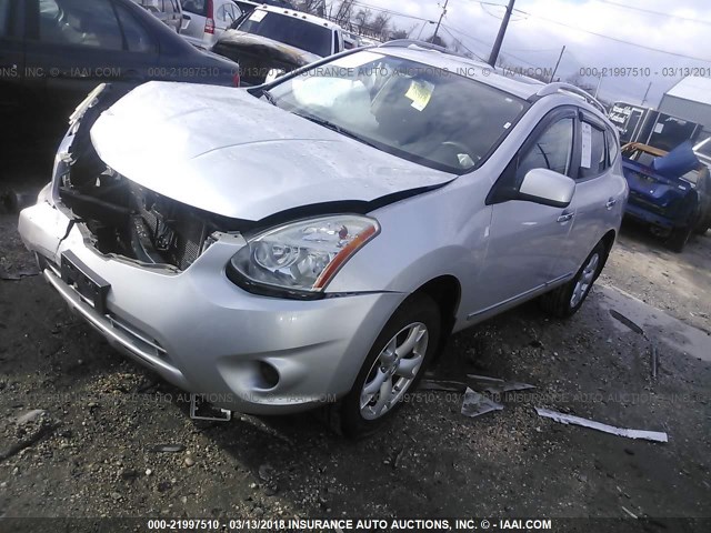 JN8AS5MV4BW670401 - 2011 NISSAN ROGUE S/SV/KROM SILVER photo 2