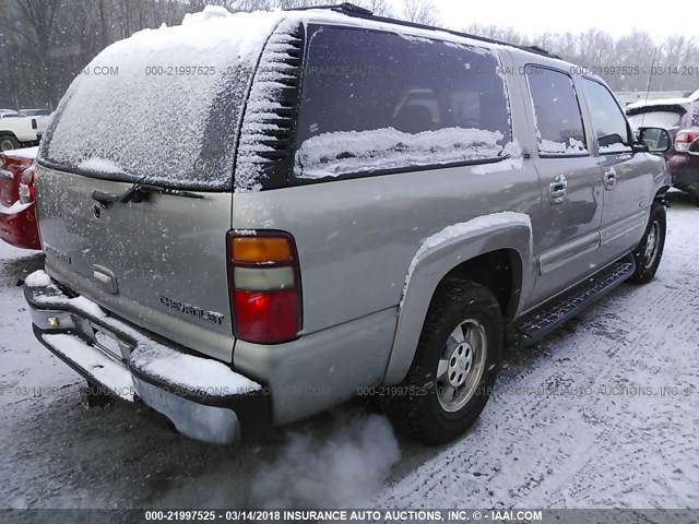 3GNFK16T41G101378 - 2001 CHEVROLET SUBURBAN K1500 SILVER photo 4