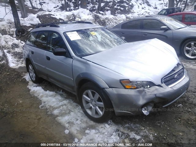 4S4BP61C767325773 - 2006 SUBARU LEGACY OUTBACK 2.5I SILVER photo 1