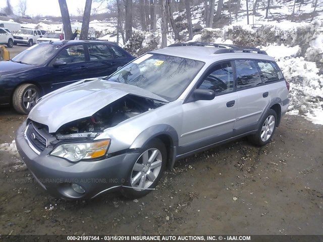 4S4BP61C767325773 - 2006 SUBARU LEGACY OUTBACK 2.5I SILVER photo 2