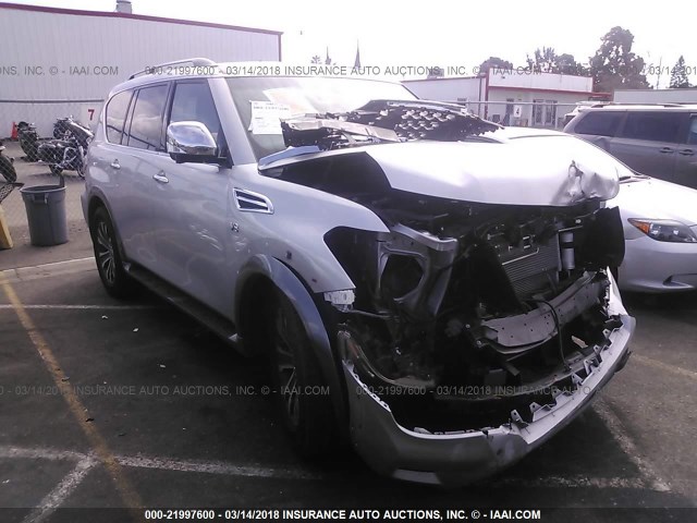 JN8AY2ND8H9001557 - 2017 NISSAN ARMADA SV/SL/PLATINUM SILVER photo 1