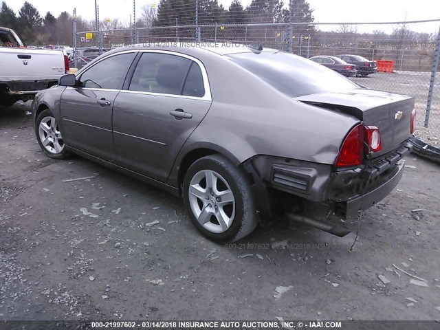1G1ZB5E01CF275751 - 2012 CHEVROLET MALIBU LS 棕色 照片 3