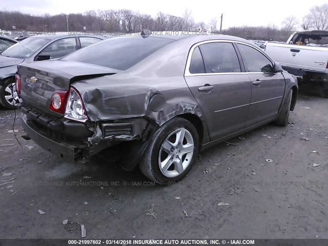 1G1ZB5E01CF275751 - 2012 CHEVROLET MALIBU LS 棕色 照片 4