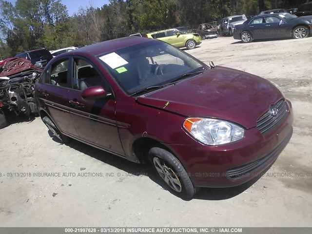 KMHCN4AC8AU414048 - 2010 HYUNDAI ACCENT GLS MAROON photo 1