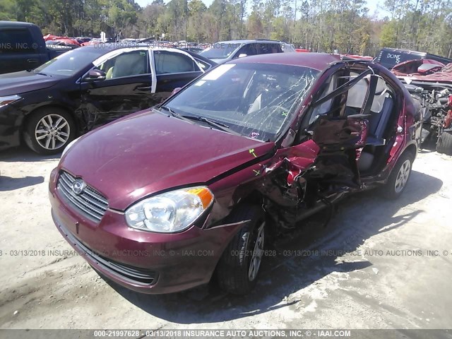 KMHCN4AC8AU414048 - 2010 HYUNDAI ACCENT GLS MAROON photo 2