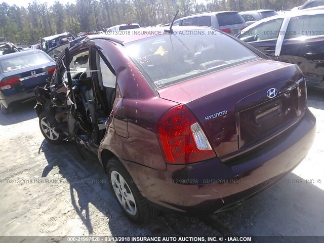 KMHCN4AC8AU414048 - 2010 HYUNDAI ACCENT GLS MAROON photo 3