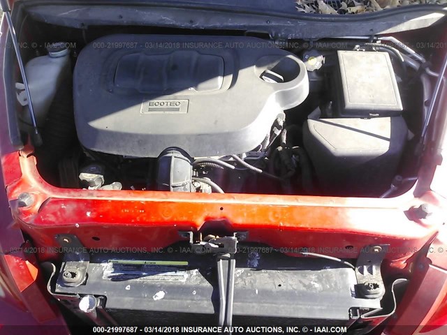 3GNCA33B29S500828 - 2009 CHEVROLET HHR LS RED photo 10