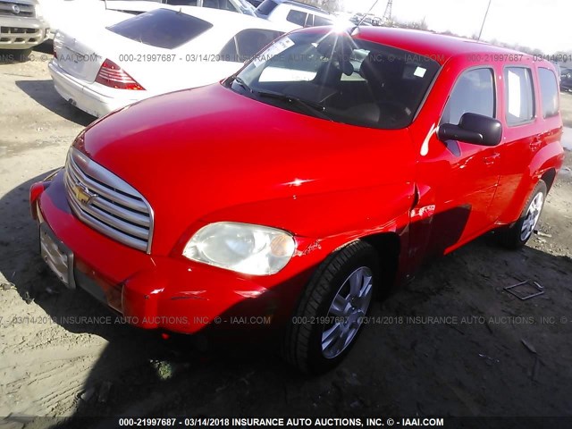 3GNCA33B29S500828 - 2009 CHEVROLET HHR LS RED photo 2